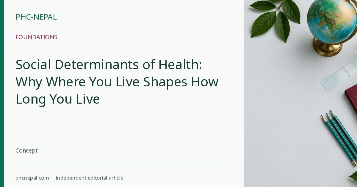 Social Determinants of Health: Why Where You Live Shapes How Long You Live