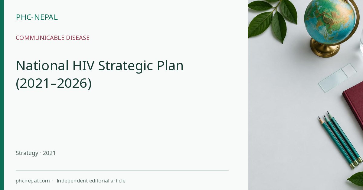 National HIV Strategic Plan (2021–2026)